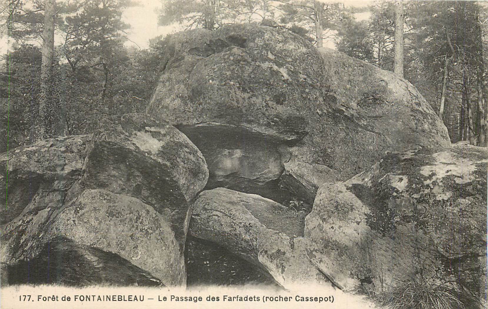 Bosque de FONTAINEBLEAU — El Paso de los Farfadets (roca Cassepot) — 177
